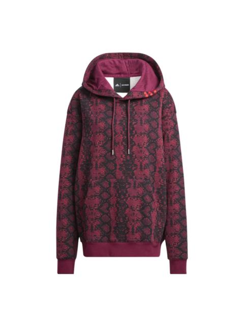 adidas originals x IVY PARK Crossover Casual Printing Hooded Long Sleeves Red HI1975