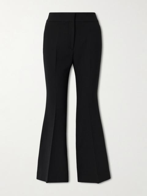 Marsh Pleated Wool-crepe Flared Pants