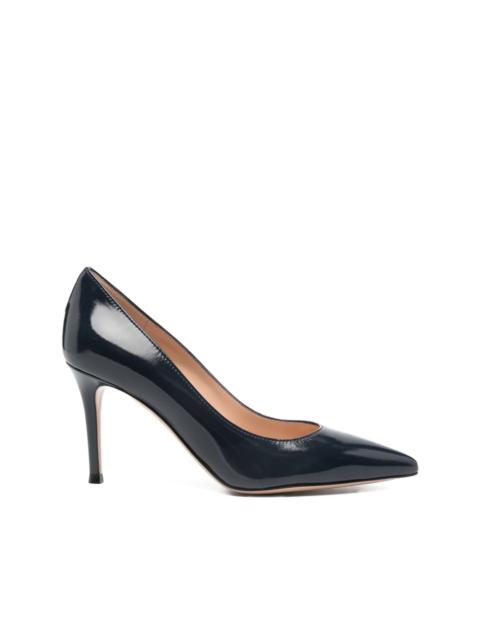 calf leather pumps 85mm