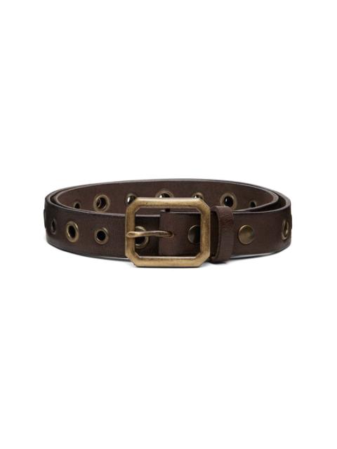 Brown Eyelet Belt