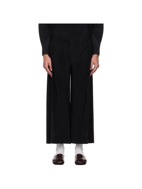 Black Pleats Bottoms 2 Trousers