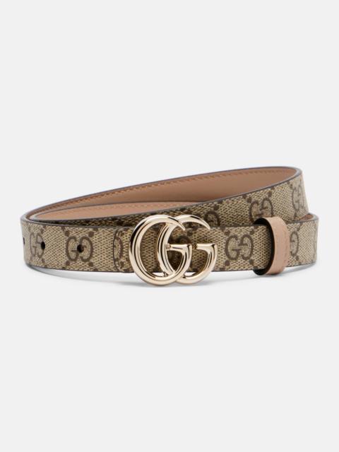 GG Marmont reversible canvas and leather belt