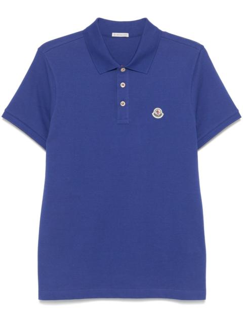logo-patch cotton polo shirt