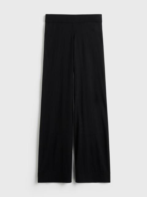 Wide knit trousers black