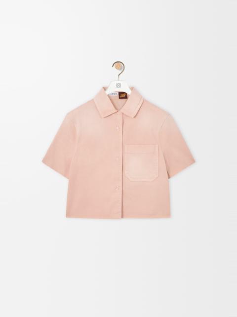 Short sleeve shirt in cotton