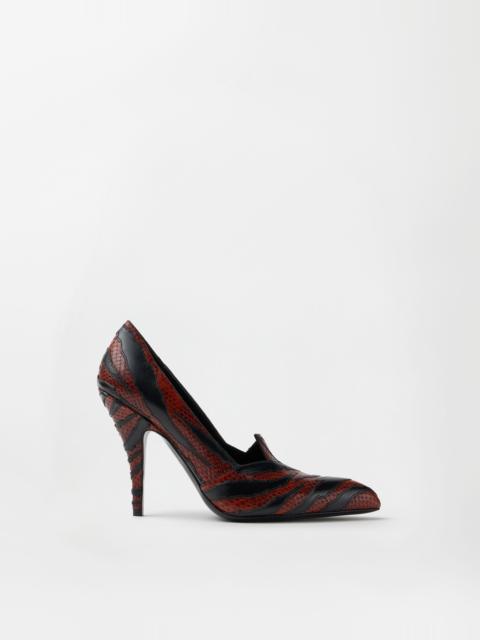 Tigre Python-Effect Leather Pumps 105 mm