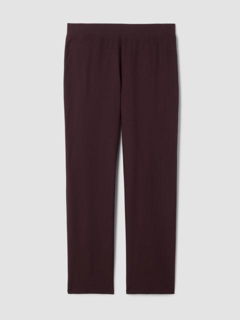 Washable Stretch Crepe Straight Pant