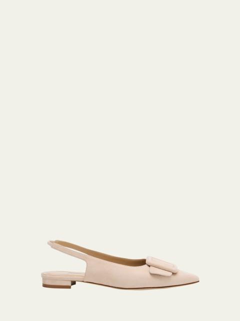 Maylura Suede Slingback Ballerina Flats