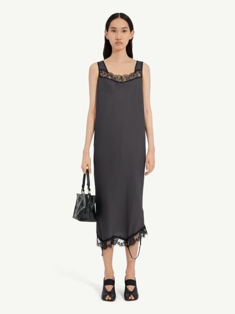Mirrored lace slip dress