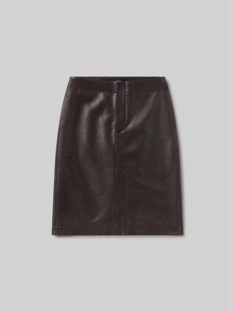 Nara Pencil Skirt Recycled Leather
In Chocolate Dark Brown