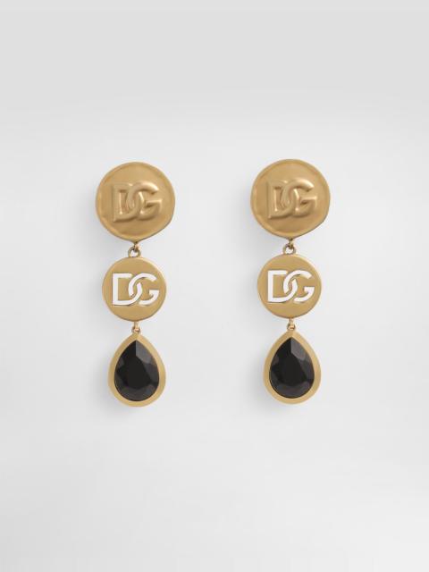 Like a Virgin logo clip earrings