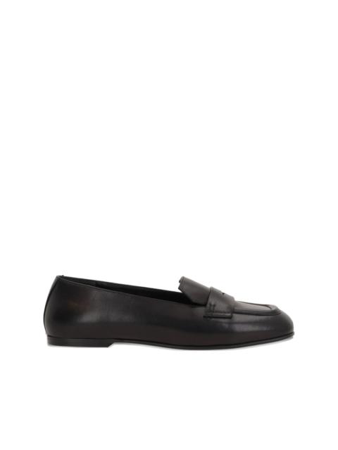 leather loafers