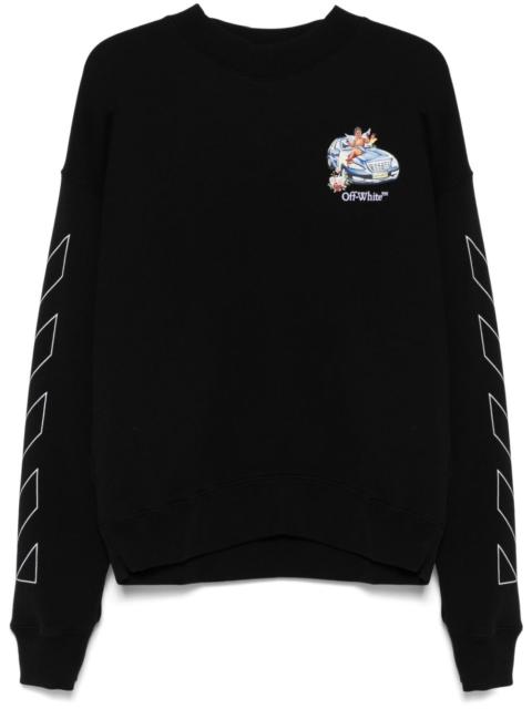 logo-embroidered sweatshirt