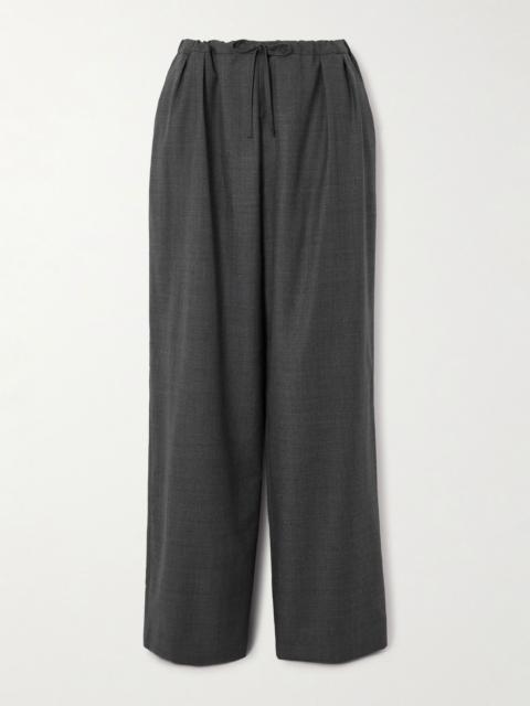 Cove wool straight-leg pants Gray