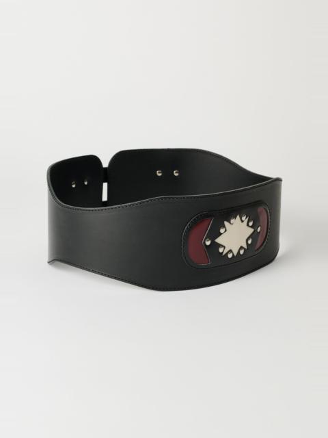 Girdle Belt Slow Black Arid Bull Hide