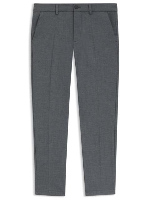 SLIM-FIT TROUSERS IN STAIN-REPELLENT STRETCH DOBBY