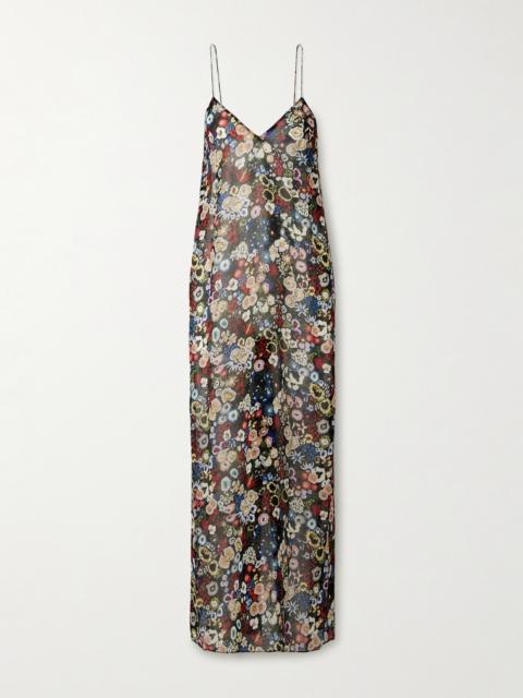 Taja Floral-print Silk-chiffon Maxi Dress