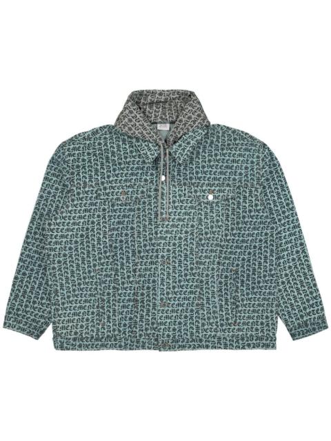 monogram-print jacket