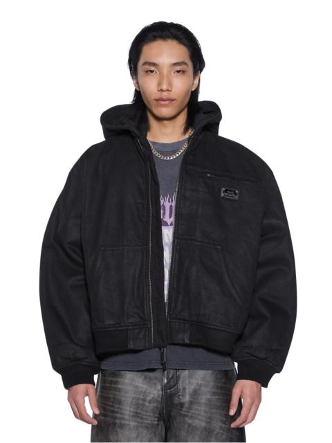 SIN CITY PLATED WAXED JACKET BLACK