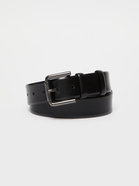 WETLEATHER35 Buffed leather belt