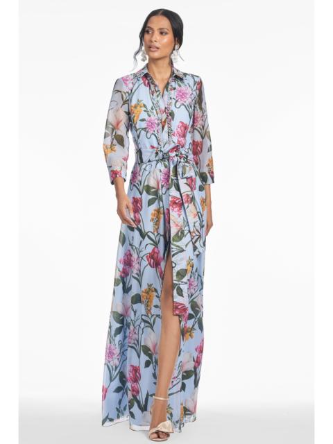 ADDISON GOWN - GLACIAL BLUE BLOSSOMS