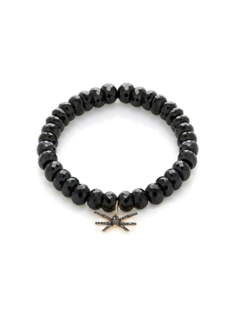 Double Bow Diamond, Spinel Bracelet black