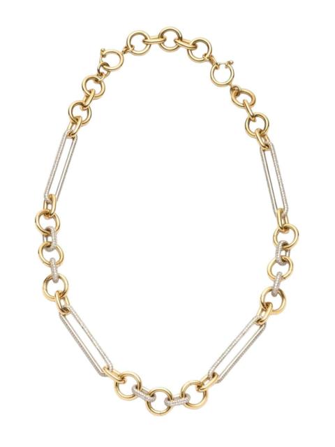 Oversized Pave Mixed Clip Chain