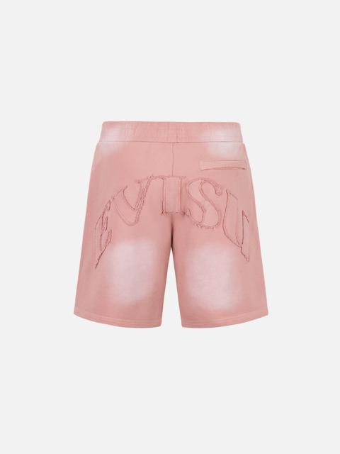 Logo Appliqué Embroidery Heavy Washed Fashion Fit Sweatshorts