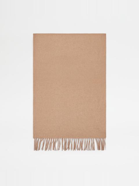 SCARF IN CASHMERE DRAP - LARGE SIZE - BEIGE