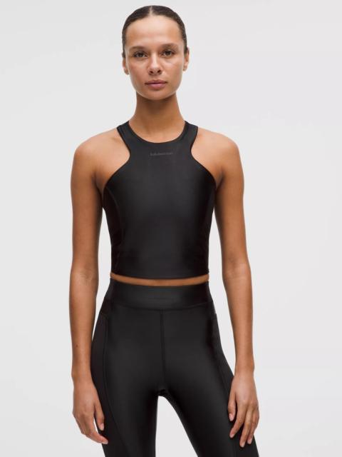 Satin Shine Tank Top Medium Support, B/C Cup *Wordmark