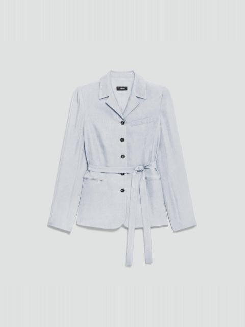Tie-Waist Jacket in Washed Twill
