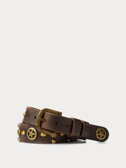 Studded Leather Belt