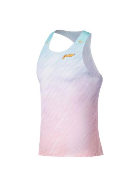 Li-Ning Running Series Competition Vest 'Pink Aqua' AAYS037-1