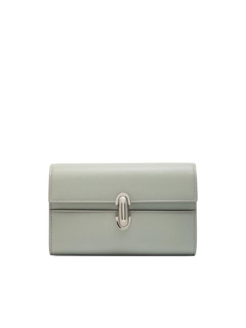 Symmetry smooth clutch bag