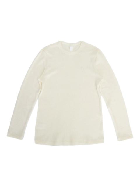 waffle embroidered sweater