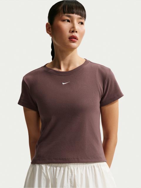 Nike Sportswear Women's Tight Ribbed Short-Sleeve T-Shirt