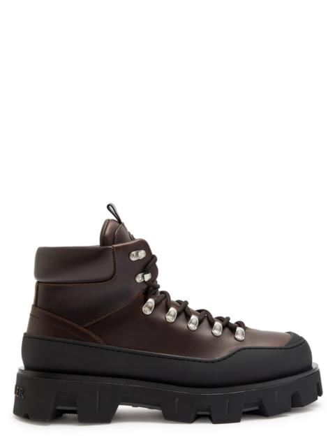 Moncler Grenoble Peak Trek Leather Hiking Boots