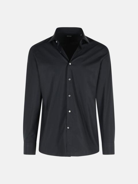 'TROFEO' DARK BLUE COTTON SHIRT
