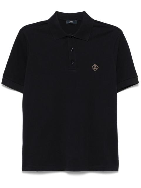 embroidered-logo polo shirt