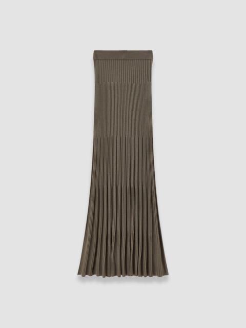 Merino Rib Knit Maxi Skirt