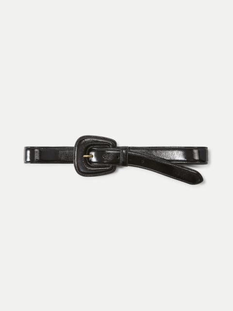 ELSY LEATHER-BUCKLE BELT