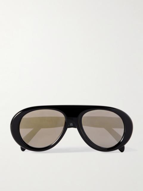 Aviator-style Acetate Sunglasses