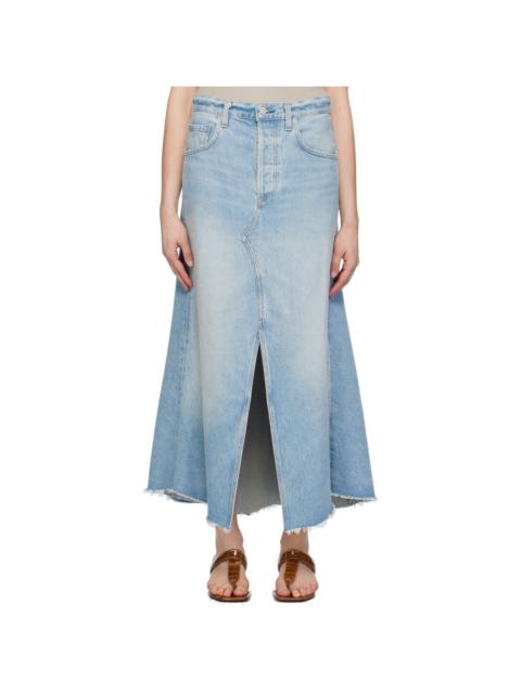Blue Mina Denim Midi Skirt