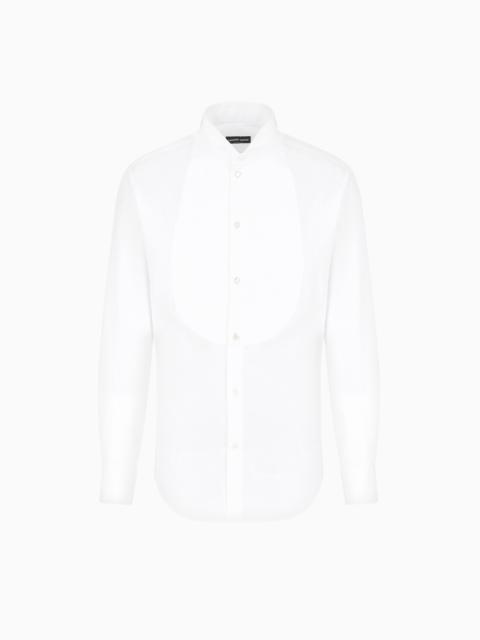 Icon tuxedo shirt in cotton poplin