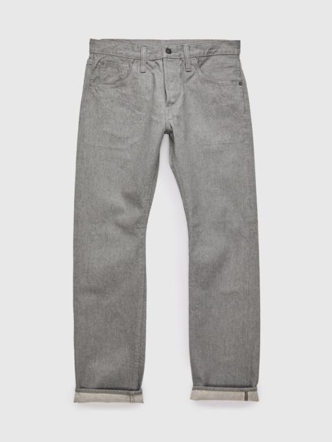PBJBOW-005-GR "Moonrock" 14oz Rinsed Selvedge Heather Grey Denim - Slim Straight Fit