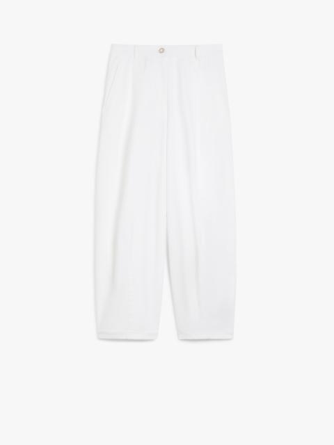 MINA Cotton twill baggy trousers