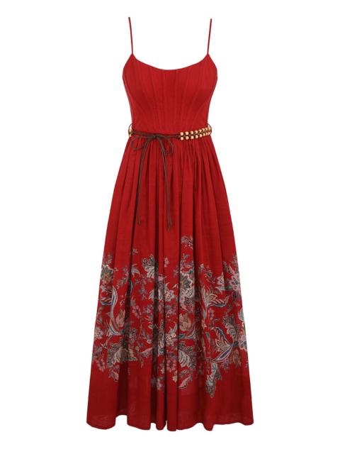 RHIANNON CORSET MIDI DRESS