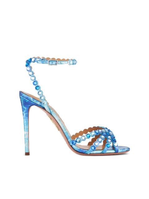105mm Tequila crystal-embellished stiletto sandals