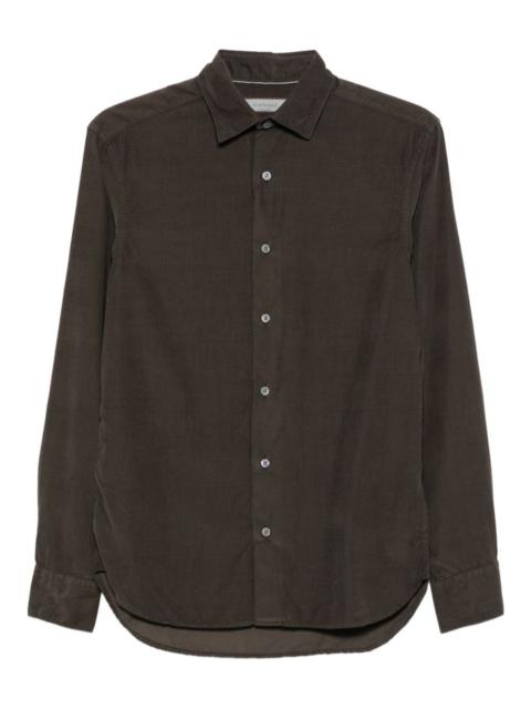corduroy long-sleeve shirt