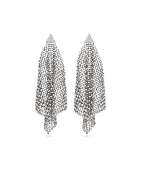 crystal-embellished drop earrings